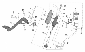 Frame - Rear Master Cylinder