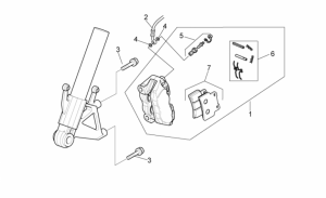 Frame - Front Brake Caliper