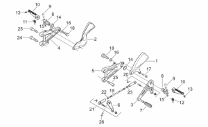 Frame - Front Footrests