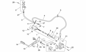 Frame - Rear Master Cylinder