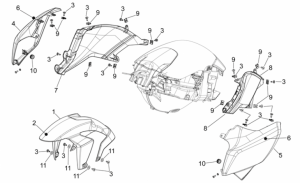 Frame - Front Body - Front Mudguard