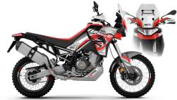 Aprilia Accessories - RUBBERDUST DESIGN STUDIO TUAREG 660 GRAPHIC KIT / DECAL KIT - COMPETITION RED