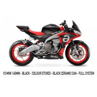 Austin Racing Exhaust - Austin Racing V3 mini 140mm Black Ceramic Full System Exhaust RS 660 