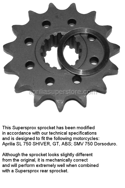 Supersprox - Front Sprocket by Supersprox for Shiver 750 & Dorsoduro 750