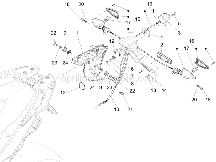 Taillight wiring harn.