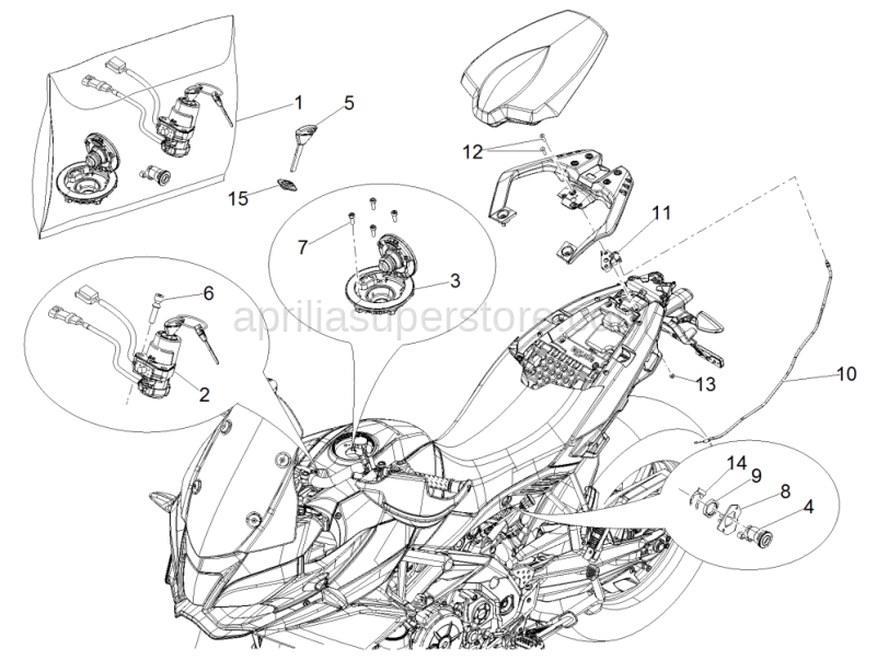 Main switch - steering lock