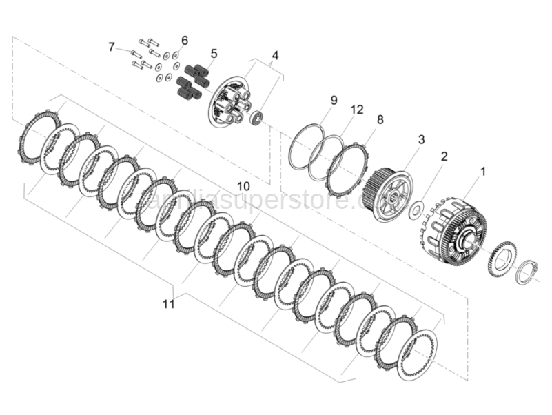 Driven clutch disc