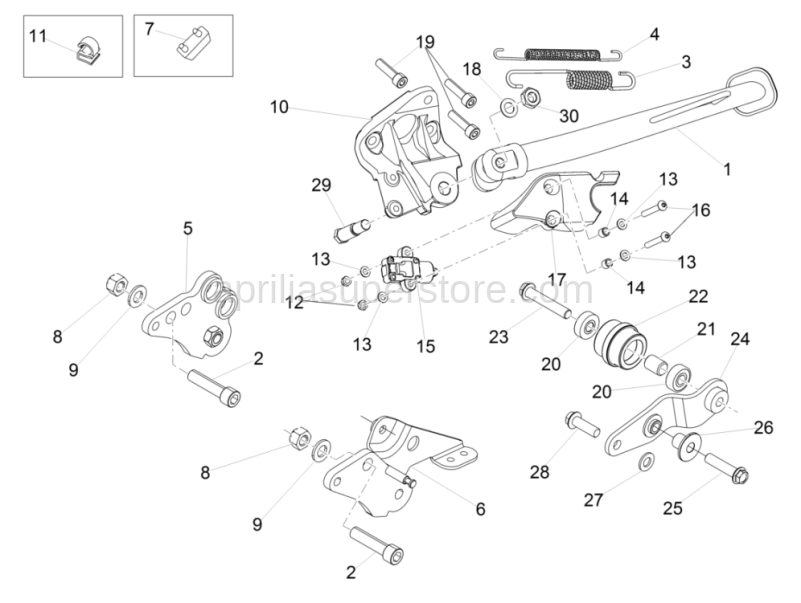 Curved spring washer *