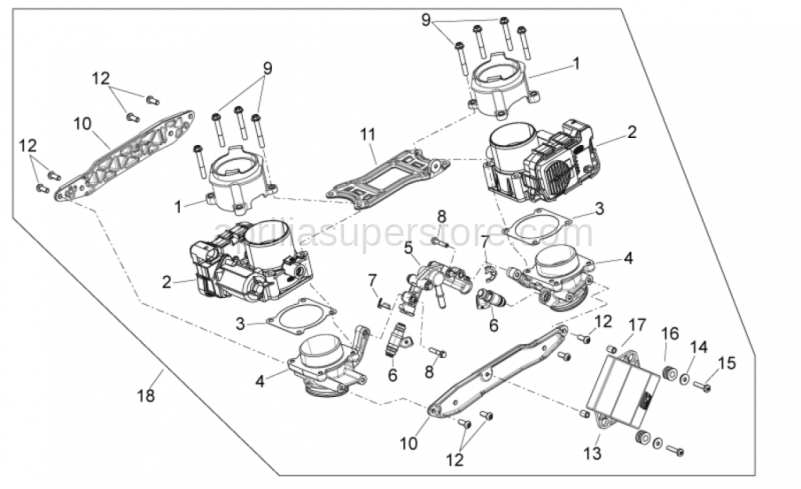 Marelli lower injector IWP162 (*)