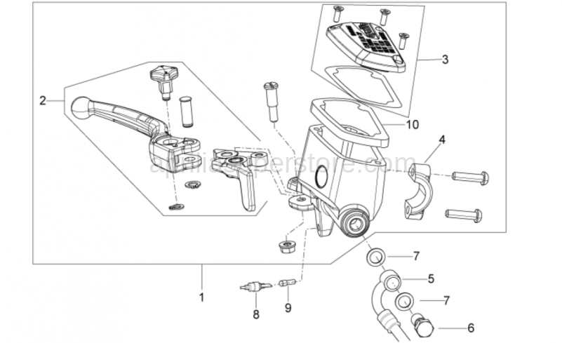 Front master cilinder D15,87