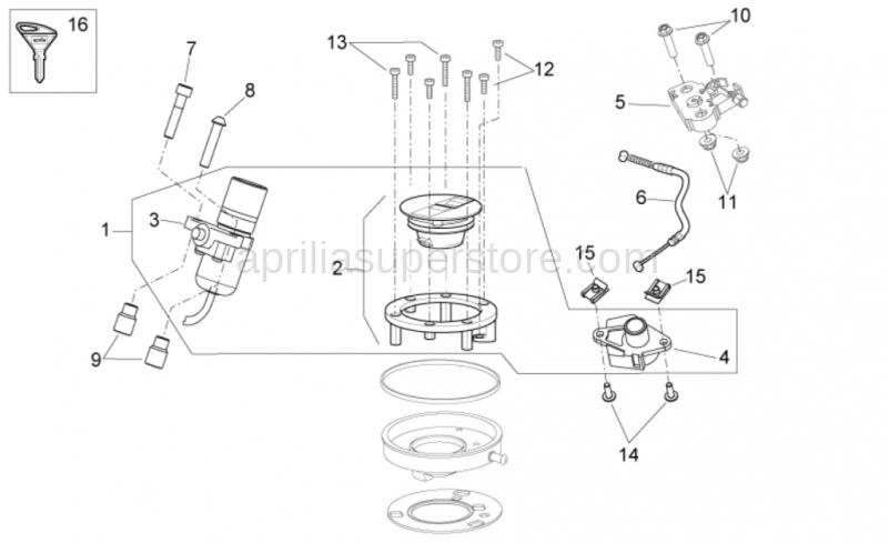 Main switch - steering lock