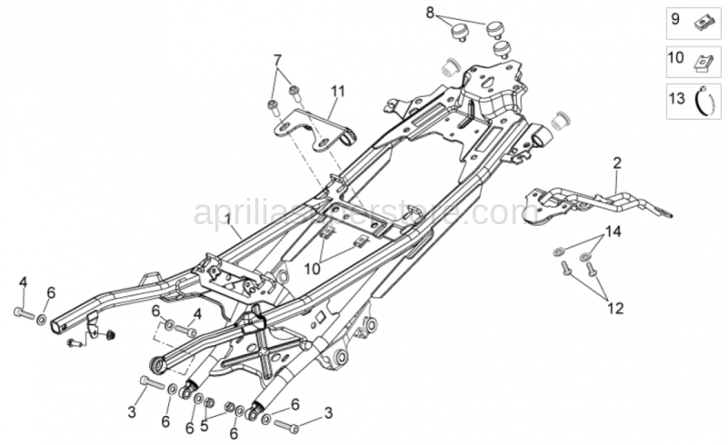 Number plate holder support