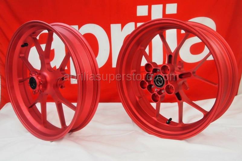 Aprilia - OEM Aprilia Forged Aluminum Wheels, Red