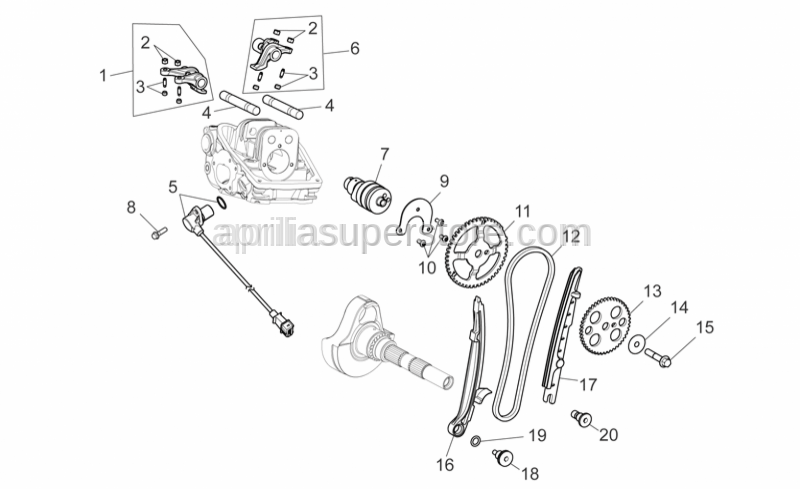 Aprilia - Chain guide plate