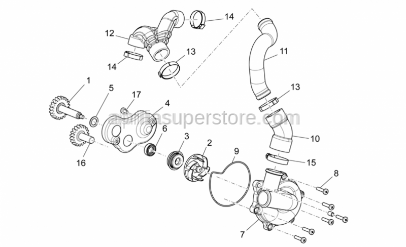 Aprilia - PIPE SENDING PUMP TO CYLINDER