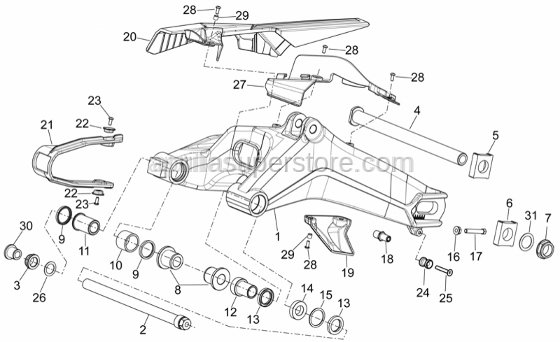 Aprilia - Washer 25,2x36x1