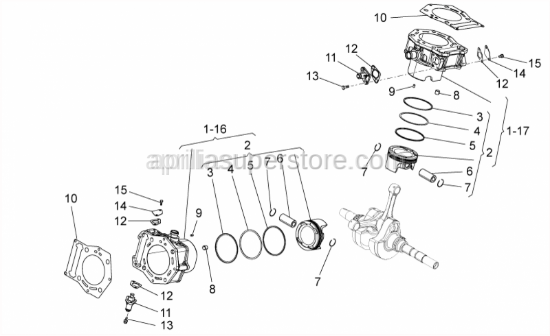 Aprilia - Compression ring