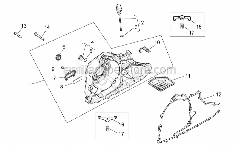 Aprilia - Oil plug rod