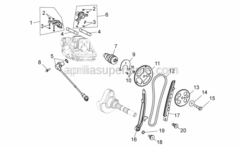 Aprilia - Adjuster screw