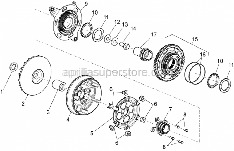 Aprilia - Sliding block