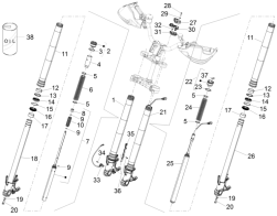 Hub+LH fork leg