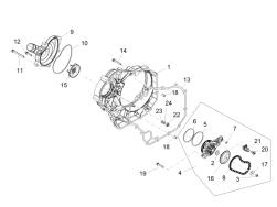 OEM Aprilia Clutch Housing Gasket, LATE BUILD