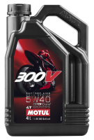 Tuono 1000 2006-2015 - Chemicals and Lubricants - Motul - Motul 300V 5W40 Fully Synthetic Oil 4 Liter