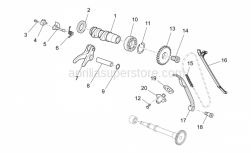 Engine - Front Cylinder Timing System - Aprilia - Camshaft chain