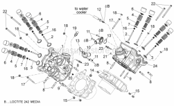 Engine - Cylinder Head - Valves - Aprilia - Exhaust pipe stud bolt M8X3X46