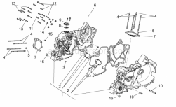 Engine - Crankcases I - Aprilia - Rubber spacer