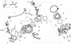 Engine - Throttle Body - Aprilia - Screw w/ flange M6x35