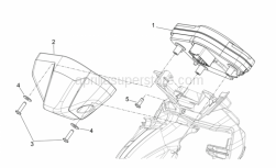 Frame - Dashboard - Aprilia - Phillips screw, SWP M5x20