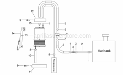 Frame - Fuel Vapour Recover System - Aprilia - Hose clamp 12,5x8