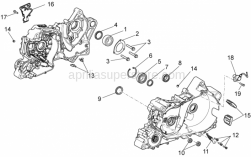 Engine - Crankcases Ii - Aprilia - Radial bearing