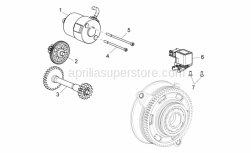 Engine - Gear Box Selector - Aprilia - Transmission shaft