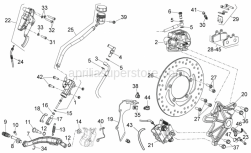 Frame - Rear Brake System - Aprilia - Nut