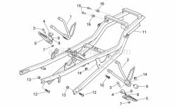 Frame - Rear Footrests - Aprilia - Hex socket screw M8x25*