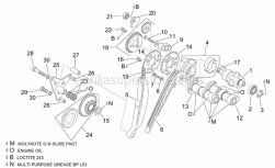 Engine - Rear Cylinder Timing System - Aprilia - Bush 8,2x12x25