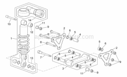 Frame - Connecting Rod - Rear Shock Abs. - Aprilia - Oil seal D18x24x3
