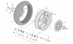 Frame - Front Wheel - Aprilia - Ball bearing 25x47x12