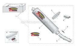 Accessories - Acc. - Performance Parts I - Aprilia - Exhaust pipe Inox
