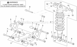 Frame - Connecting Rod - Rear Shock Abs. - Aprilia - Hex socket screw M10x74