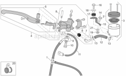 Frame - Front Master Cilinder - Aprilia - Front brake hose