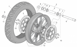 Front/rear tyre 120/70 ZR 17 Pirelli