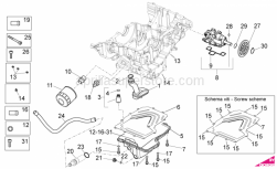 Engine - Lubrication - Aprilia - Hex socket screw M6x16