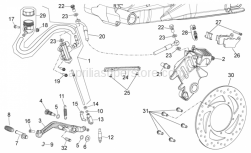 Frame - Rear Brake System - Aprilia - Circlip d9