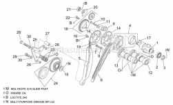 Engine - Rear Cylinder Timing System - Aprilia - Bush 8,2x12x25