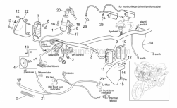 Frame - Front Electrical System - Aprilia - Main switch - steering lock