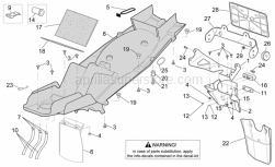 Frame - Rear Body - Undersaddle - Aprilia - Shock absorber cover