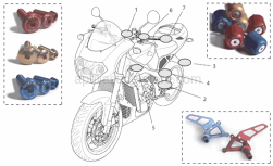 Accessories - Acc. - Cyclistic Components Ii - Aprilia - Fairing screws, blue Ergal